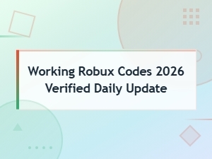 Working Robux Codes 2026 - Verified Daily Updates | Free Robux Codes